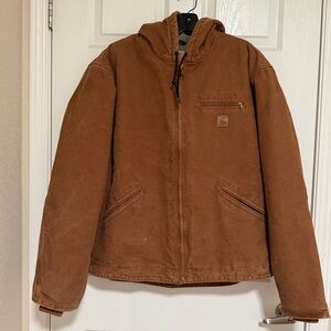 Carhartt Men’s Brown Hooded Jacket X-Large Regular
